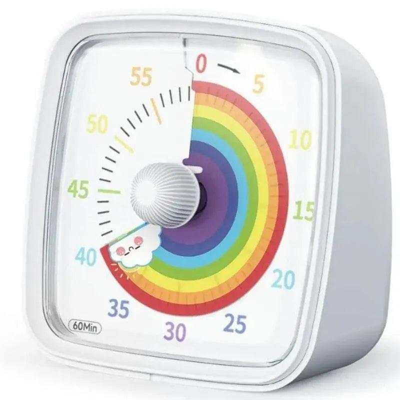 Minuteur visuel blanc éducatif pour aider les enfants à gérer leur temps