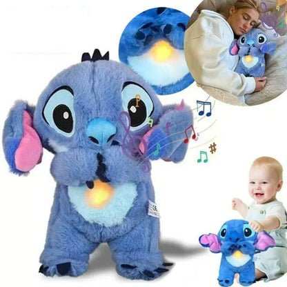 Stitch qui respire – Peluche calmante pour le couche