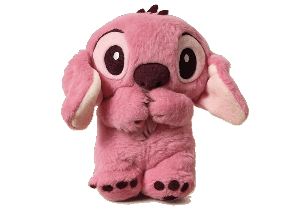 Peluche Stitch rose avec effet respiratoire lumineux, rassurante pour l’endormissement des enfants