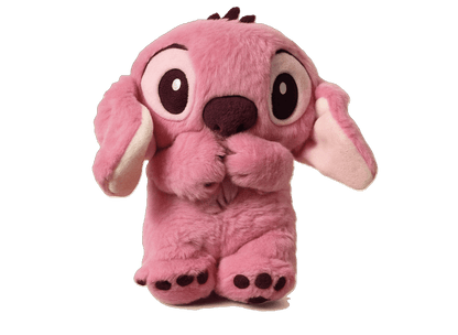 Peluche Stitch rose avec effet respiratoire lumineux, rassurante pour l’endormissement des enfants